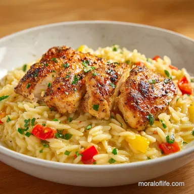 Chicken Orzo Recipe with Lemon: Ready in 30 Min