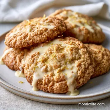 Lemon White Chocolate Chip Cookies (24) Recipe Card