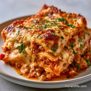Crock Pot Lasagna for 8 Servings