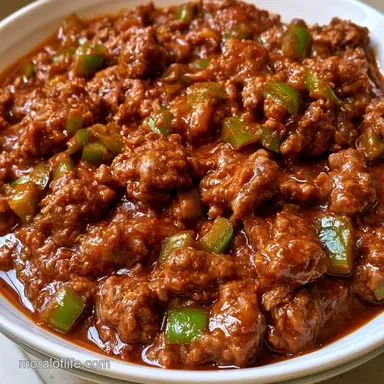 Low Carb Slow Cooker Chili for 8 Servings Recipe Card