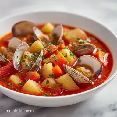 Manhattan Clam Chowder for 4 Servings Recipe Card