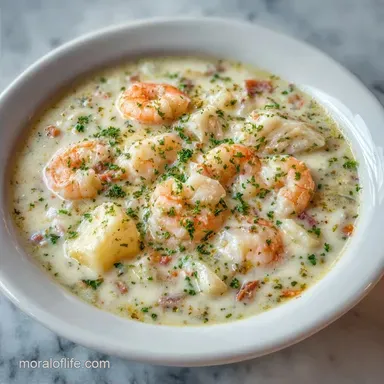 Mixed Seafood Clam Chowder: One-Pot