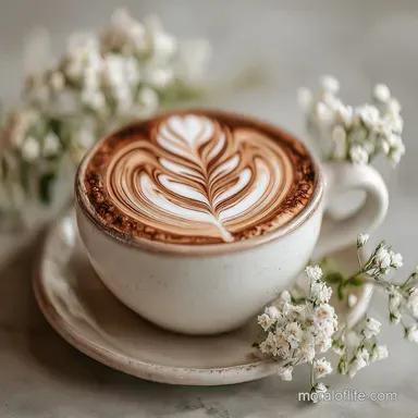 Mochaccino Recipe: Velvety Microfoam Over Melting Dark Chocolate