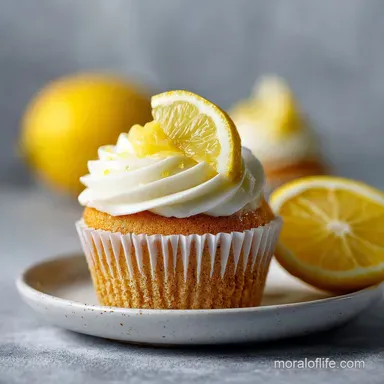 Moist Lemon Cupcakes Recipe with Lemon Curd Center in 35 Minutes Recipe Card
