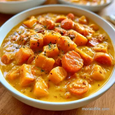 One Pot Butternut Squash Yellow Curry Recipe Card