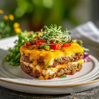 OnePan Cheeseburger Pie Dinner in 35 Minutes