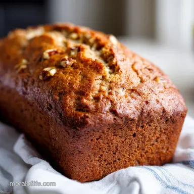 Paula Deen Banana Nut Bread Recipe with Sour Cream Recipe Card