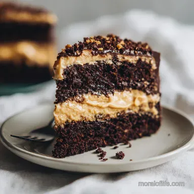 Peanut Butter Chocolate Layer Cake in 80 Minutes Recipe Card