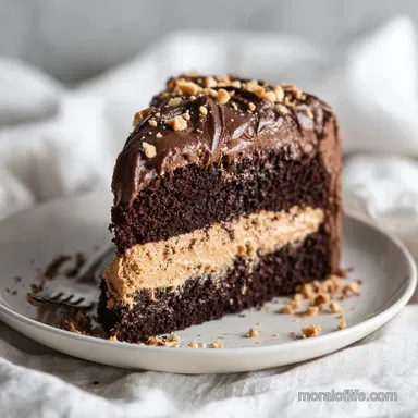 Peanut Butter Chocolate Layer Cake in 80 Minutes