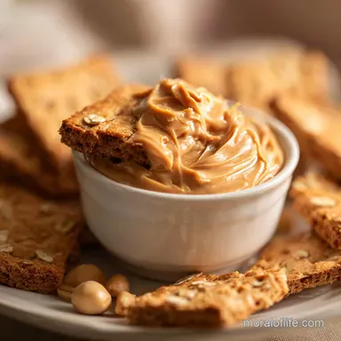 High Protein Snack with Peanut Butter and Oats Recipe Card