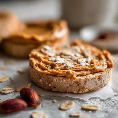 High Protein Snack with Peanut Butter and Oats