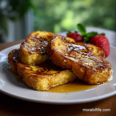 French Toast: Velvety Interior & Crisp Exterior Recipe Card