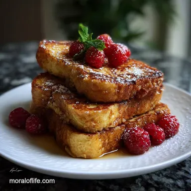 French Toast: Velvety Interior & Crisp Exterior