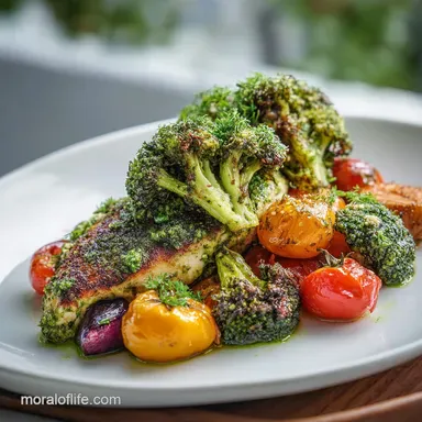 Pesto Chicken Veggies in 30 Minutes Recipe Card