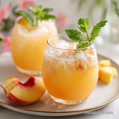 Pineapple Peach Agua Fresca in 15 Minutes Recipe Card