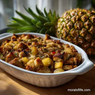 Recipe Pineapple Stuffing: Oven-Only Method Recipe Card