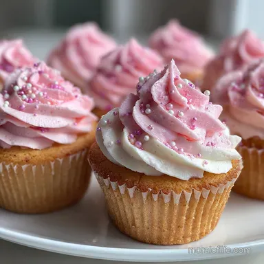 Memorable Galentines Party Idea Youll Love with Pink Champagne Cupcakes in 20 Minutes Recipe Card