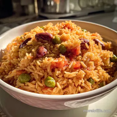 Puerto Rican Rice: One-Pot with Crispy Pegao Recipe Card
