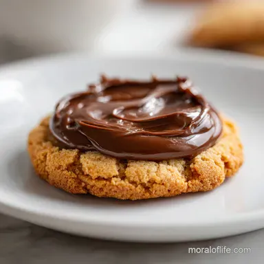 Puffy Peanut Butter Cookie with Chocolate Chips