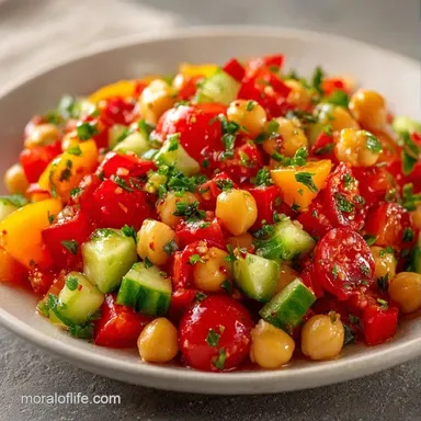 Quick Summer Veggie Salad in 15 Minutes Recipe Card