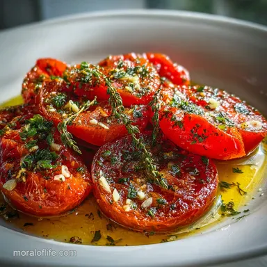 Roma Tomato Recipe with Garlic and Herbs: Slow Roasted for Sauce