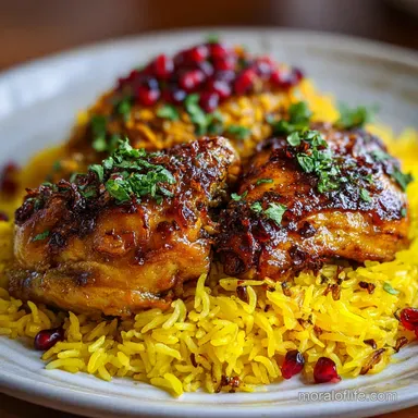 Iranian Food Recipe with Saffron Chicken Oven-Only