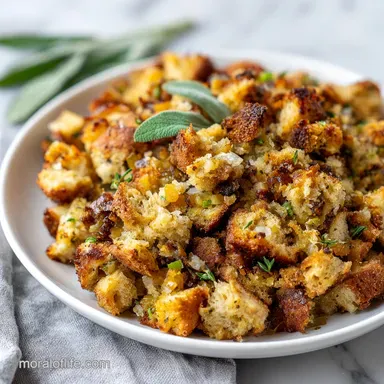 Turkey Stuffing with Sage: Total 60 Min Recipe Card