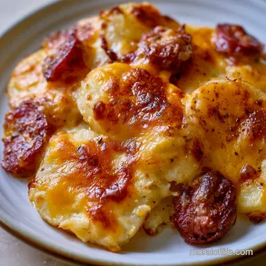 Sausage Potato Casserole for 12 Servings
