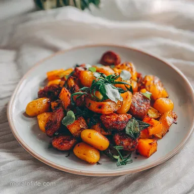 Fall Dinner Recipe with Roasted Butternut: 35 Min Recipe Card