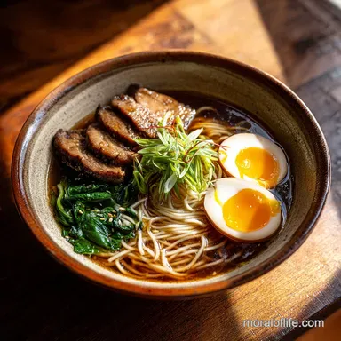 Shoyu Ramen Noodles Recipe for 4 Servings