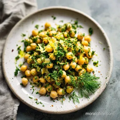 Simple Chickpea Salad with Lemon in 15 Minutes