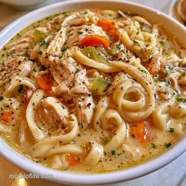Slow Cooker Chicken Noodle Soup for 8