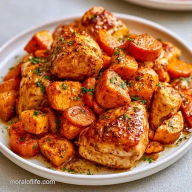 Slow Cooker Chicken Sweet Potatoes for 6 Recipe Card