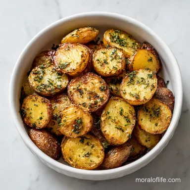 Crockpot Potatoes: Savory Rosemary Garlic Potatoes in 4 Hours Recipe Card