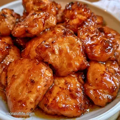 Slow Cooker Honey Garlic Chicken for 4 Recipe Card