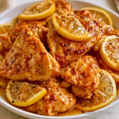 Slow Cooker Lemon Chicken Thighs for 6