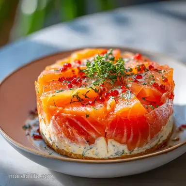 Smoked Salmon Tart with Cream Cheese in 30 Mins Recipe Card