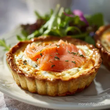 Smoked Salmon Tart with Cream Cheese in 30 Mins