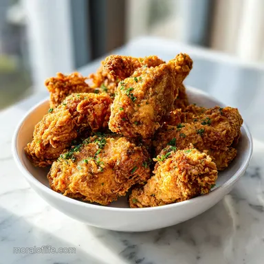 Fried Chicken with Buttermilk Marinade for 5 Servings