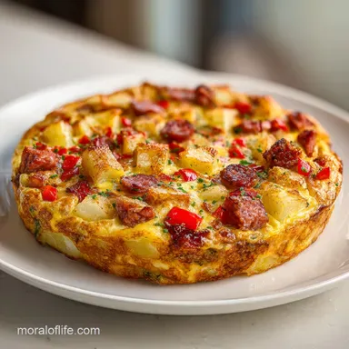 Southwest Breakfast Casserole: Baked Recipe Card