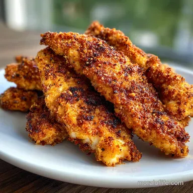 Spicy Chicken Tenders: Crispy Baked in 20 Minutes Recipe Card