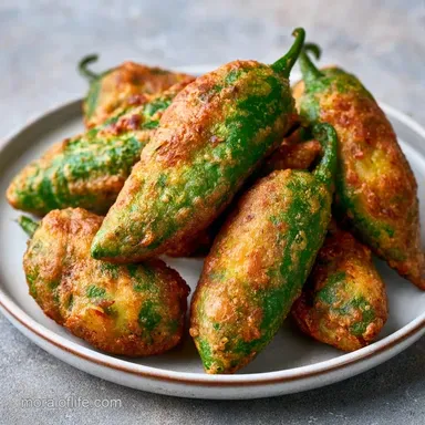Crispy Mirchi Vada for 5 Servings Recipe Card