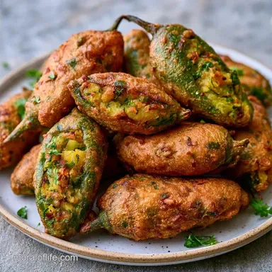 Crispy Mirchi Vada for 5 Servings