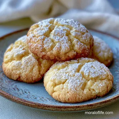 Traditional Italian Lemon Cookies for 36 Recipe Card
