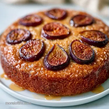Upside Down Almond Fig Cake in 50 Minutes Recipe Card