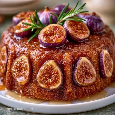 Upside Down Fig Cake with Honey Recipe Card