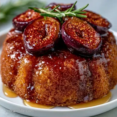 Upside Down Fig Cake with Honey