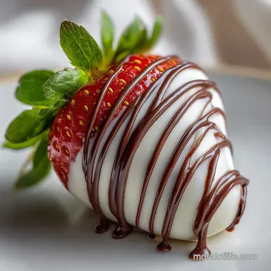 Valentines Chocolate Covered Strawberry: Glossy & Snap Hard Recipe Card