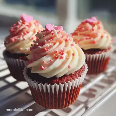 Valentines Day Cupcakes Made Ahead Recipe Card