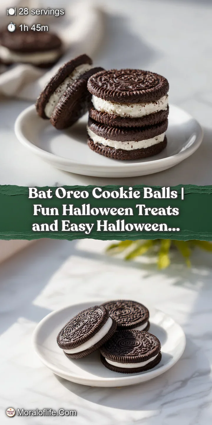 Close-up of a dark chocolate-dipped Oreo ball, its glossy surface catching the light.